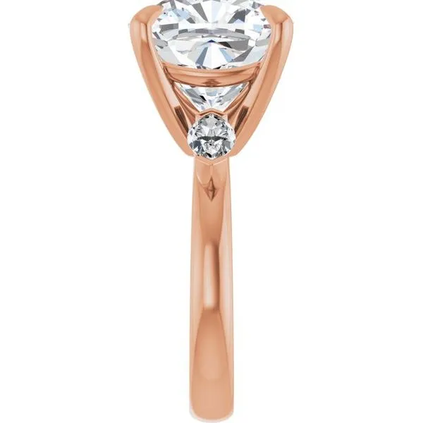 Claw-Prong Three-Stone Engagement Ring Image 4 Natale Jewelers Sewell, NJ