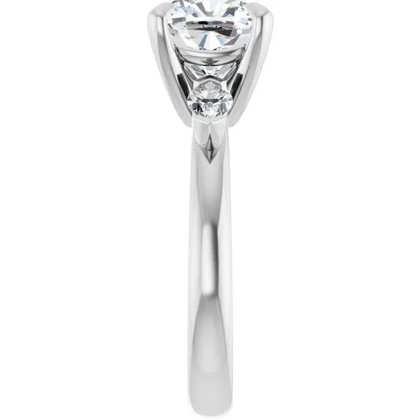 Claw-Prong Three-Stone Engagement Ring Image 4 Northwood Jewelers Northwood, OH