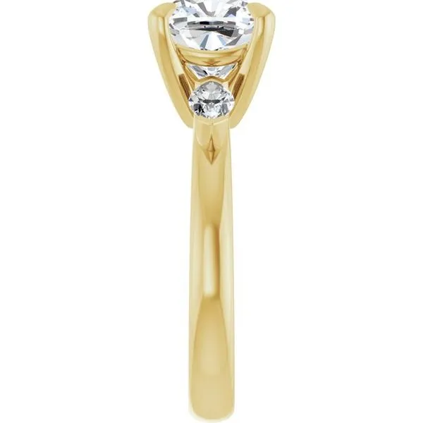 Claw-Prong Three-Stone Engagement Ring Image 4 Natale Jewelers Sewell, NJ