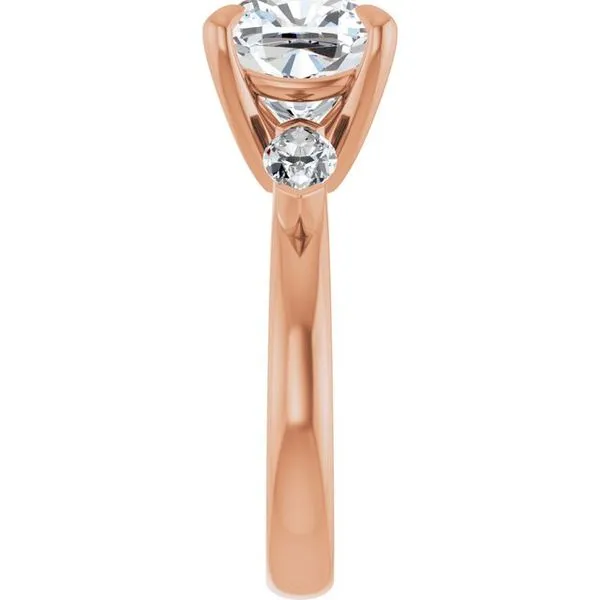 Claw-Prong Three-Stone Engagement Ring Image 4 Jimmy Smith Jewelers Decatur, AL