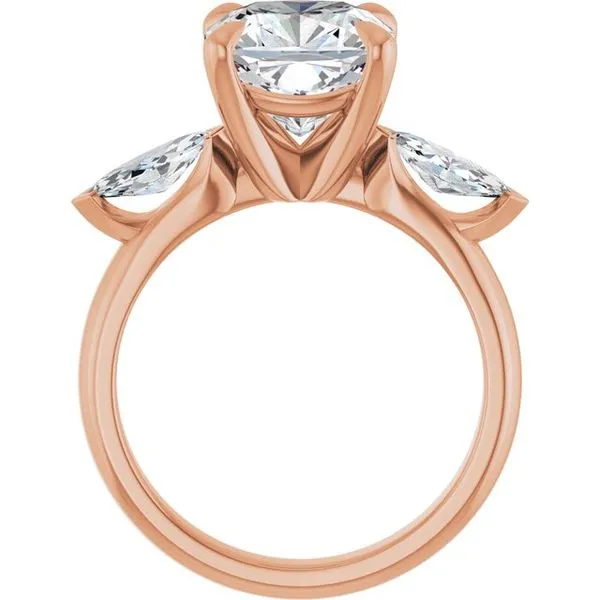 Claw-Prong Three-Stone Engagement Ring Image 2 Shipley's Fine Jewelry Hampstead, MD