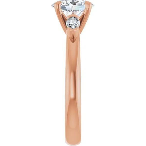 Claw-Prong Three-Stone Engagement Ring Image 4 Don's Jewelry & Design Washington, IA