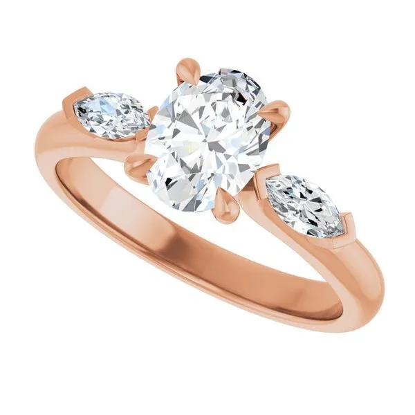 Claw-Prong Three-Stone Engagement Ring Image 5 JF Jones Jewelers Rochester, NY