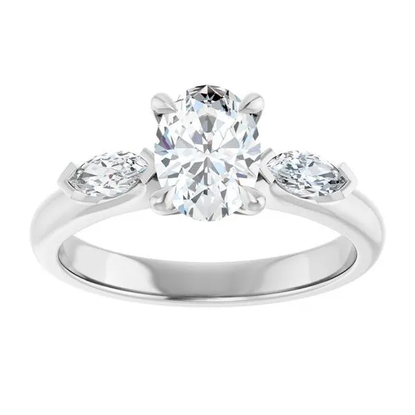 Claw-Prong Three-Stone Engagement Ring Image 3 Mark Jewellers La Crosse, WI