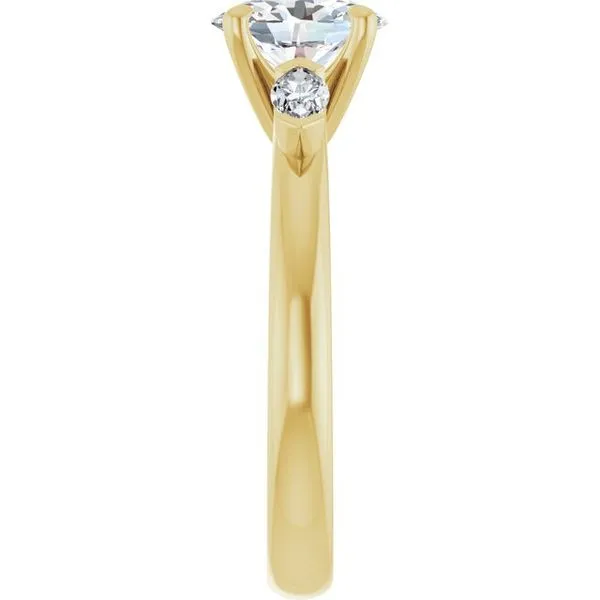 Claw-Prong Three-Stone Engagement Ring Image 4 Clater Jewelers Louisville, KY