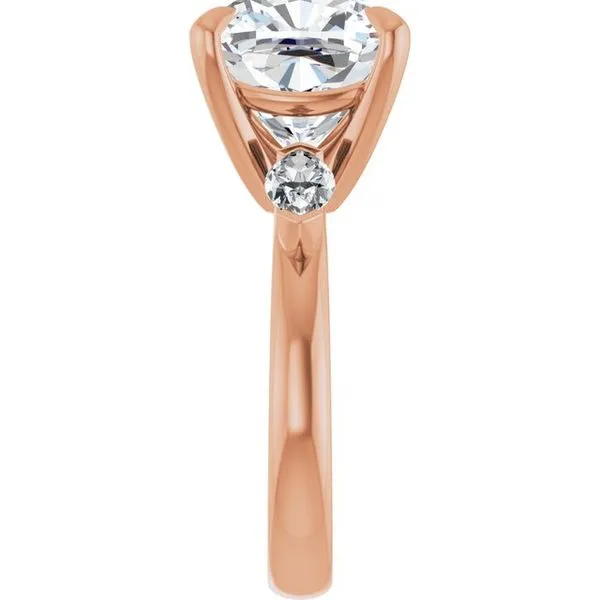 Claw-Prong Three-Stone Engagement Ring Image 4 J. Thomas Jewelers Rochester Hills, MI