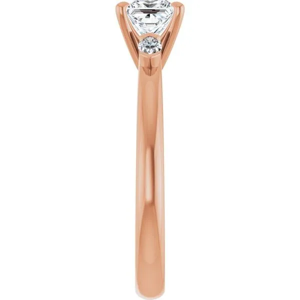 Claw-Prong Three-Stone Engagement Ring Image 4 Paul James Jewelers Angels Camp, CA