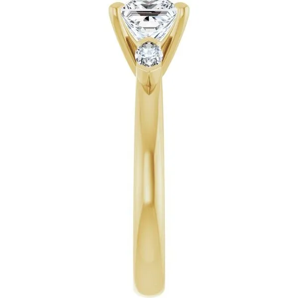 Claw-Prong Three-Stone Engagement Ring Image 4 JF Jones Jewelers Rochester, NY