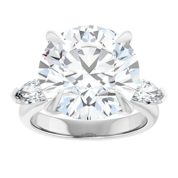Claw-Prong Three-Stone Engagement Ring Image 3 Mark Jewellers La Crosse, WI