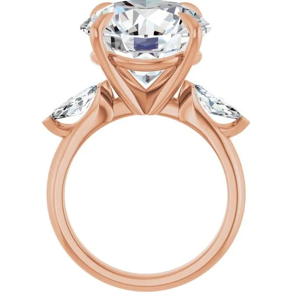 Claw-Prong Three-Stone Engagement Ring Image 2 Jimmy Smith Jewelers Decatur, AL