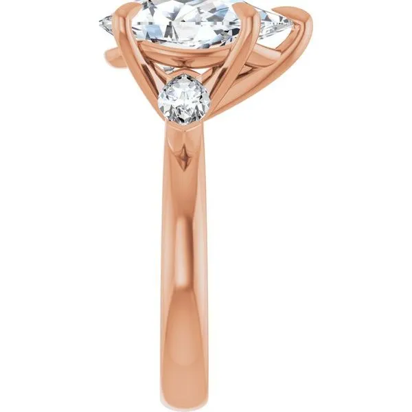 Claw-Prong Three-Stone Engagement Ring Image 4 Shipley's Fine Jewelry Hampstead, MD