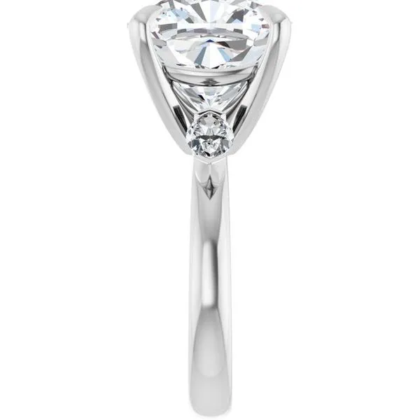 Claw-Prong Three-Stone Engagement Ring Image 4 Arezzo Jewelers Elmwood Park, IL