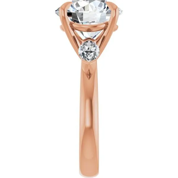 Claw-Prong Three-Stone Engagement Ring Image 4 Jimmy Smith Jewelers Decatur, AL