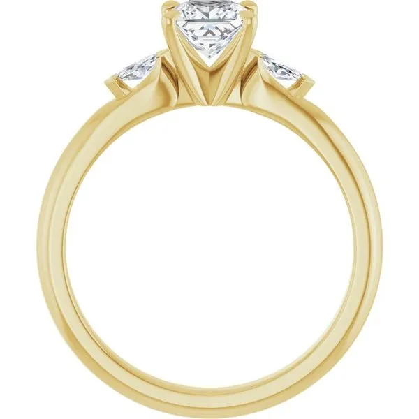 Claw-Prong Three-Stone Engagement Ring Image 2 Clater Jewelers Louisville, KY