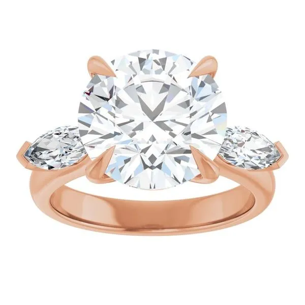 Claw-Prong Three-Stone Engagement Ring Image 3 Shipley's Fine Jewelry Hampstead, MD