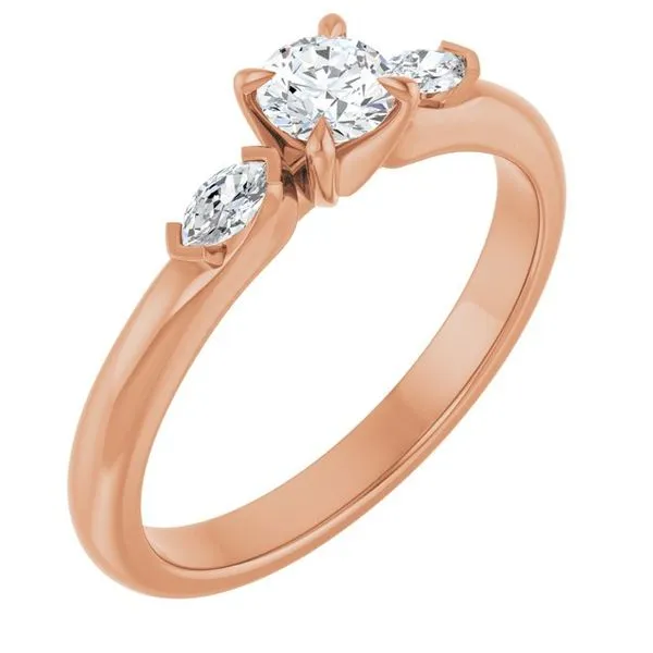 Claw-Prong Three-Stone Engagement Ring Northwood Jewelers Northwood, OH