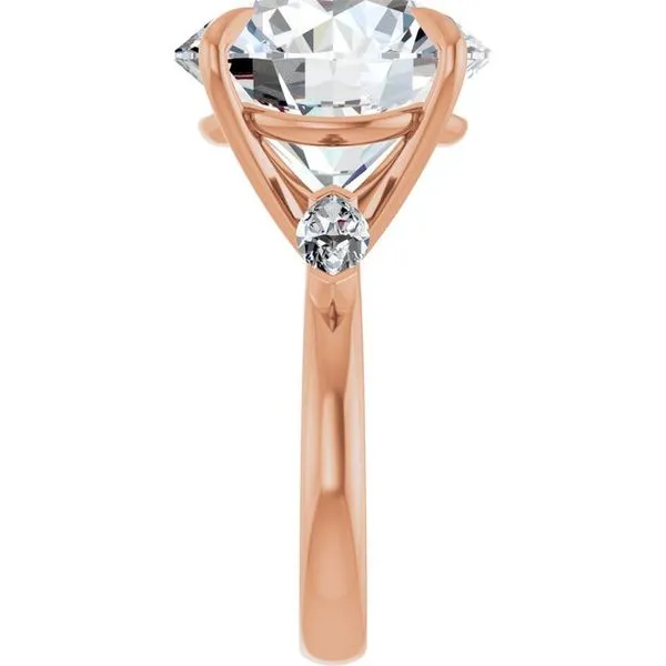 Claw-Prong Three-Stone Engagement Ring Image 4 Northwood Jewelers Northwood, OH