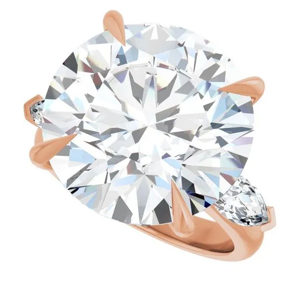 Claw-Prong Three-Stone Engagement Ring Image 5 Arezzo Jewelers Elmwood Park, IL