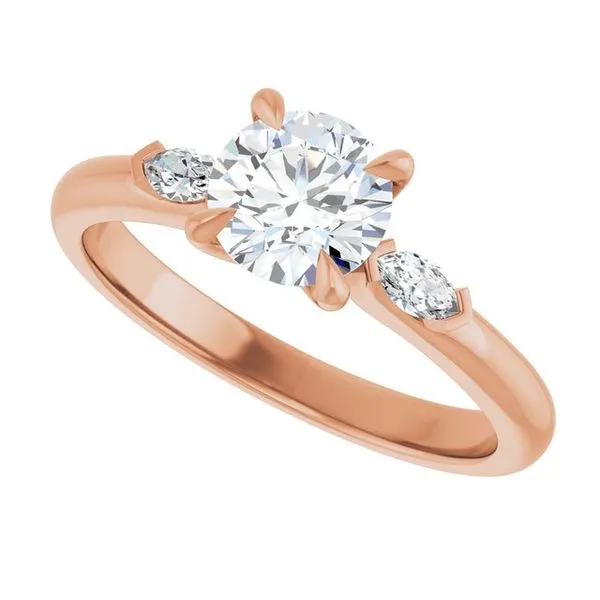 Claw-Prong Three-Stone Engagement Ring Image 5 Clater Jewelers Louisville, KY