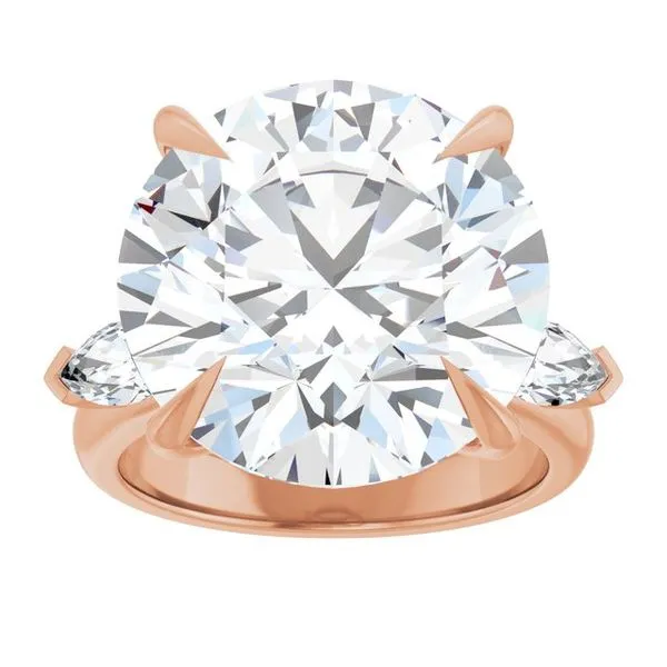 Claw-Prong Three-Stone Engagement Ring Image 3 The Jewelry Source El Segundo, CA