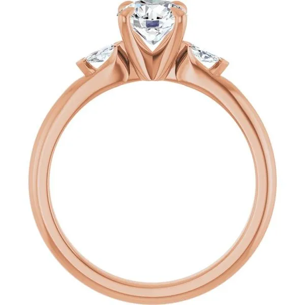 Claw-Prong Three-Stone Engagement Ring Image 2 Clater Jewelers Louisville, KY