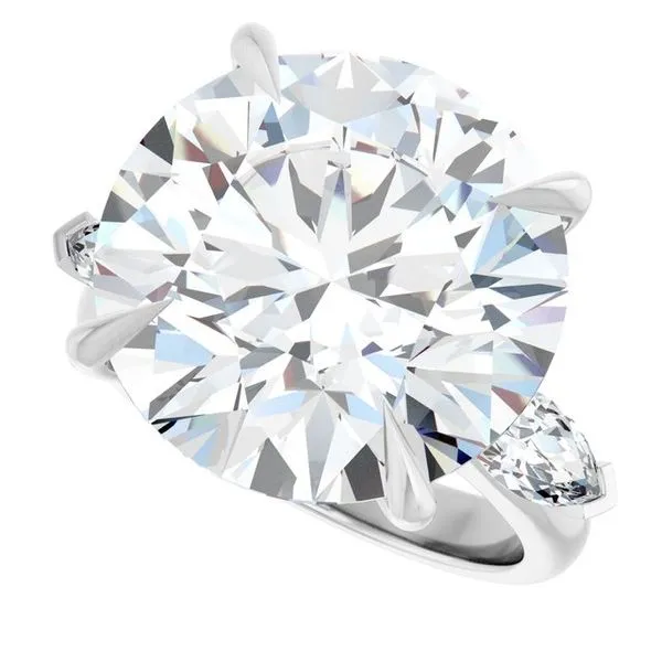 Claw-Prong Three-Stone Engagement Ring Image 5 Jimmy Smith Jewelers Decatur, AL