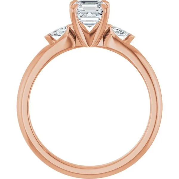 Claw-Prong Three-Stone Engagement Ring Image 2 Don's Jewelry & Design Washington, IA