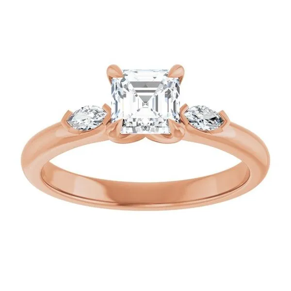 Claw-Prong Three-Stone Engagement Ring Image 3 Morin Jewelers Southbridge, MA