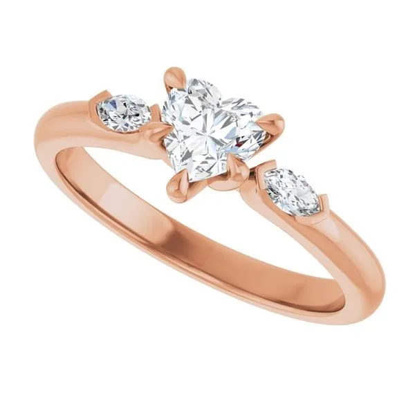 Claw-Prong Three-Stone Engagement Ring Image 5 Futer Bros Jewelers York, PA