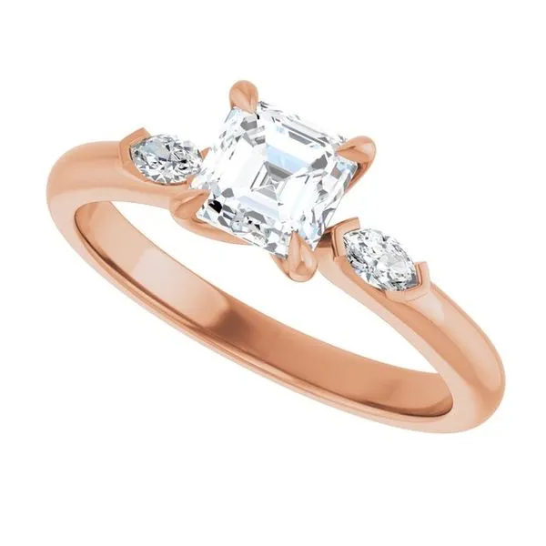 Claw-Prong Three-Stone Engagement Ring Image 5 Ocean View Jewelers Millville, DE