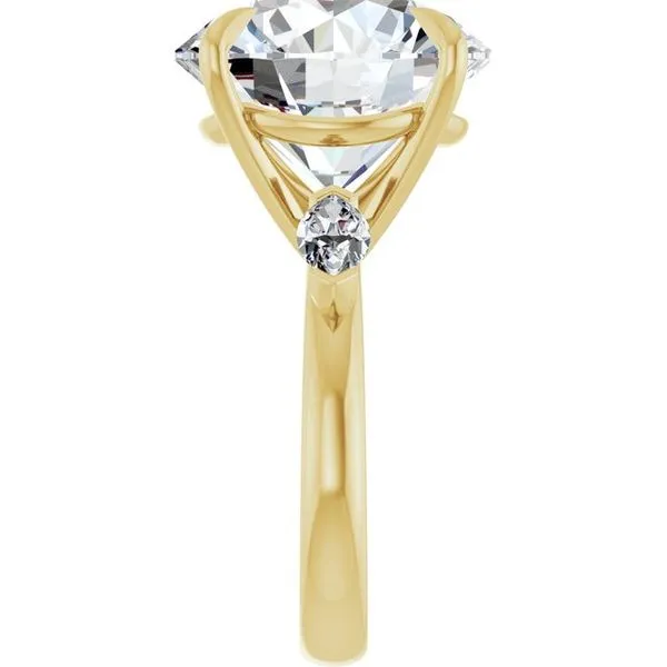 Claw-Prong Three-Stone Engagement Ring Image 4 Clater Jewelers Louisville, KY