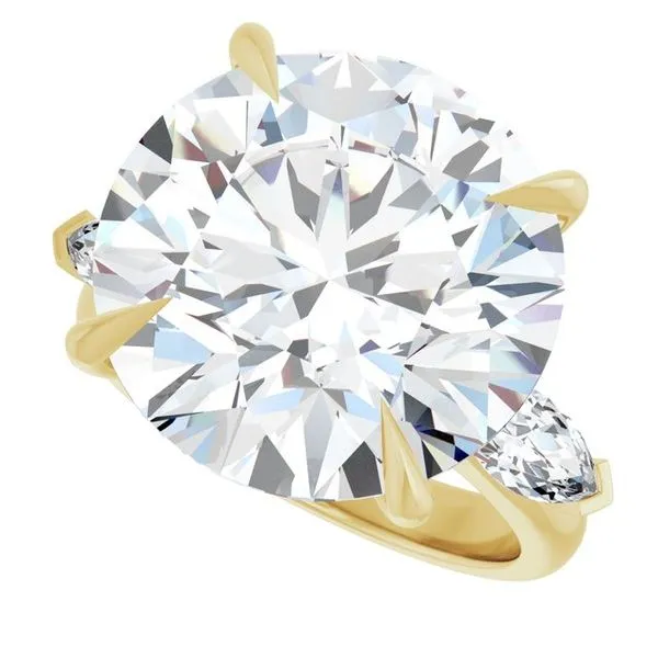 Claw-Prong Three-Stone Engagement Ring Image 5 Raleigh Diamond Fine Jewelry Raleigh, NC