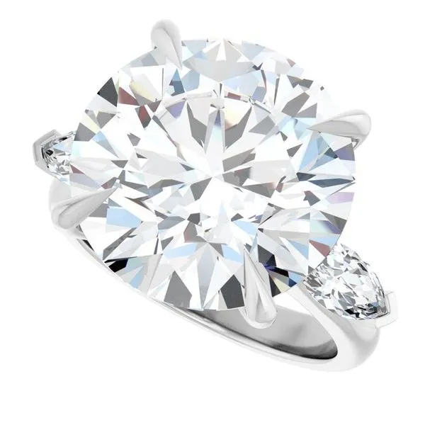 Claw-Prong Three-Stone Engagement Ring Image 5 Don's Jewelry & Design Washington, IA