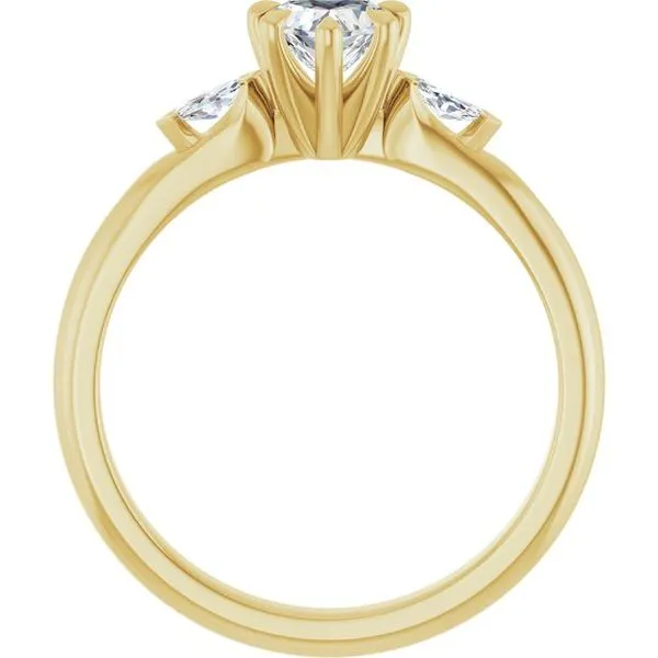 Claw-Prong Three-Stone Engagement Ring Image 2 Michael Szwed Jewelers Longmeadow, MA