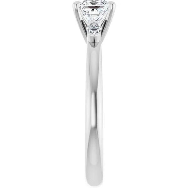 Claw-Prong Three-Stone Engagement Ring Image 4 J. Thomas Jewelers Rochester Hills, MI