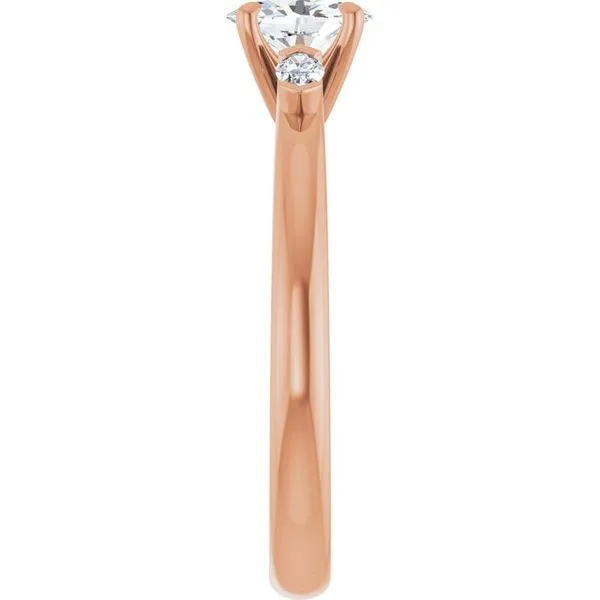 Claw-Prong Three-Stone Engagement Ring Image 4 J. West Jewelers Round Rock, TX