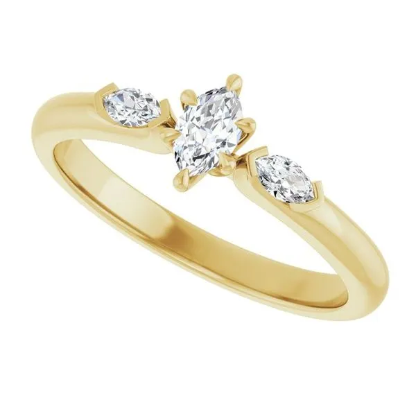 Claw-Prong Three-Stone Engagement Ring Image 5 Mark Jewellers La Crosse, WI