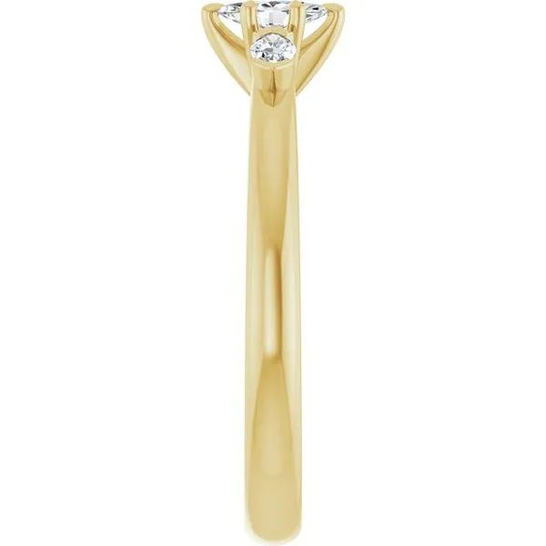 Claw-Prong Three-Stone Engagement Ring Image 4 Redlands Jewelers Redlands, CA