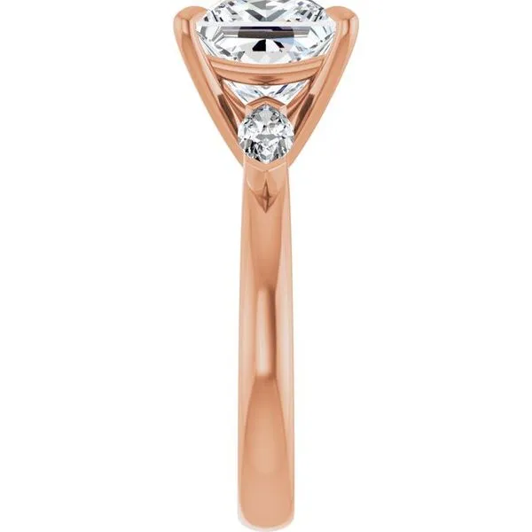 Claw-Prong Three-Stone Engagement Ring Image 4 Jimmy Smith Jewelers Decatur, AL