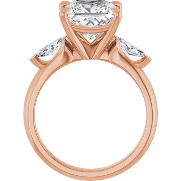 Claw-Prong Three-Stone Engagement Ring Image 2 J. Thomas Jewelers Rochester Hills, MI