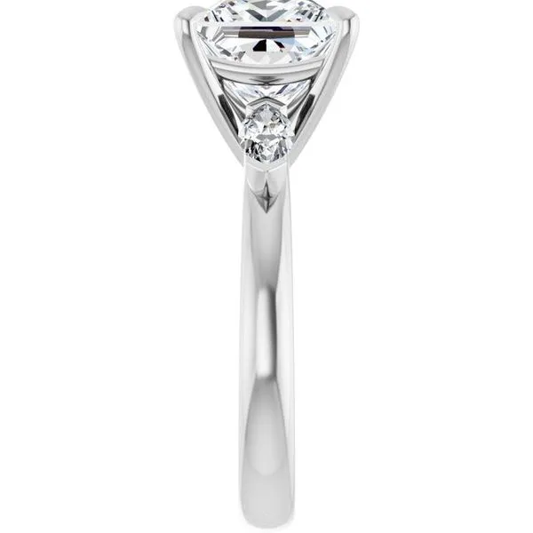 Claw-Prong Three-Stone Engagement Ring Image 4 Jimmy Smith Jewelers Decatur, AL