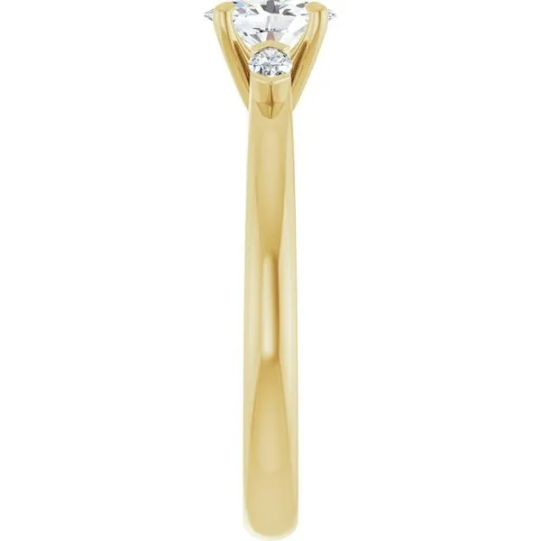 Claw-Prong Three-Stone Engagement Ring Image 4 Futer Bros Jewelers York, PA