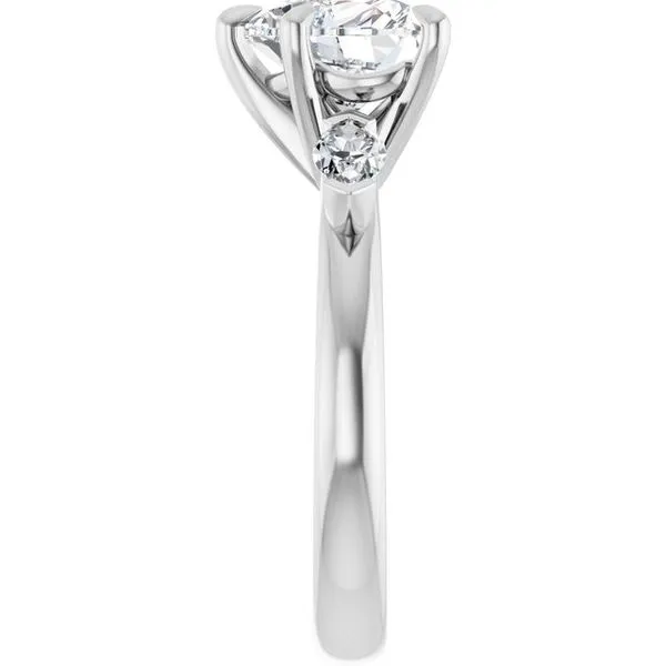 Claw-Prong Three-Stone Engagement Ring Image 4 Arezzo Jewelers Elmwood Park, IL