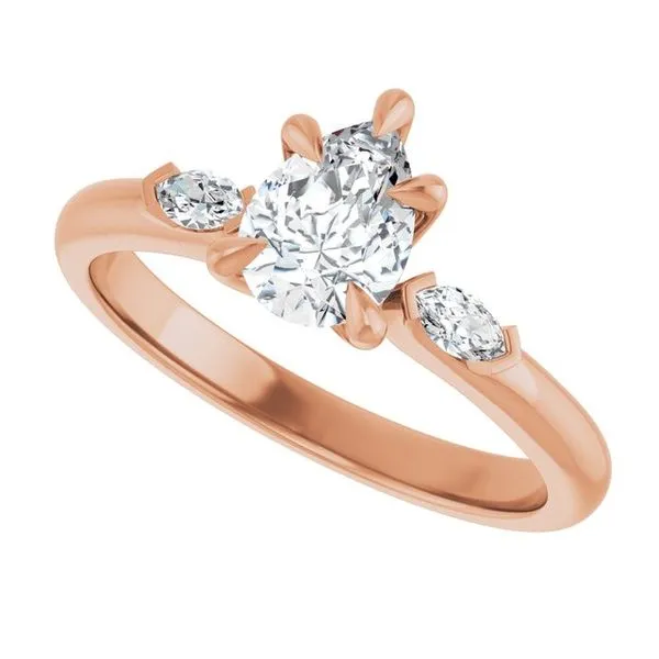 Claw-Prong Three-Stone Engagement Ring Image 5 Arezzo Jewelers Elmwood Park, IL