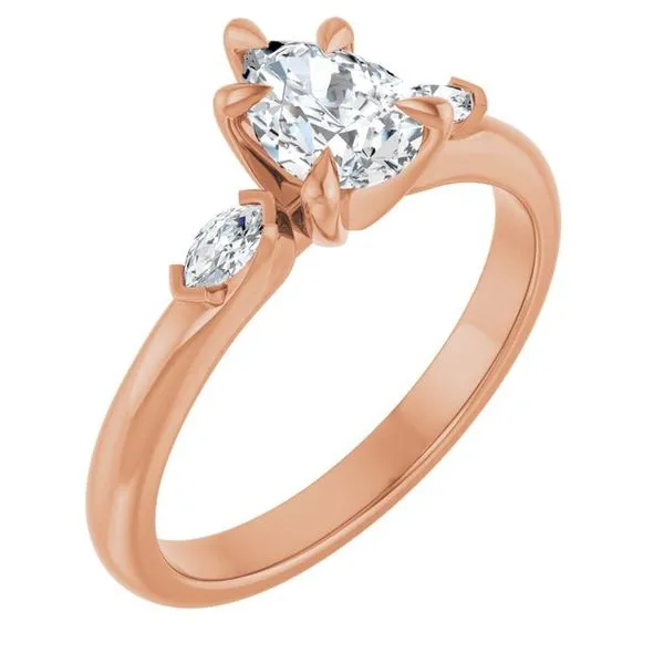 Claw-Prong Three-Stone Engagement Ring Arezzo Jewelers Elmwood Park, IL