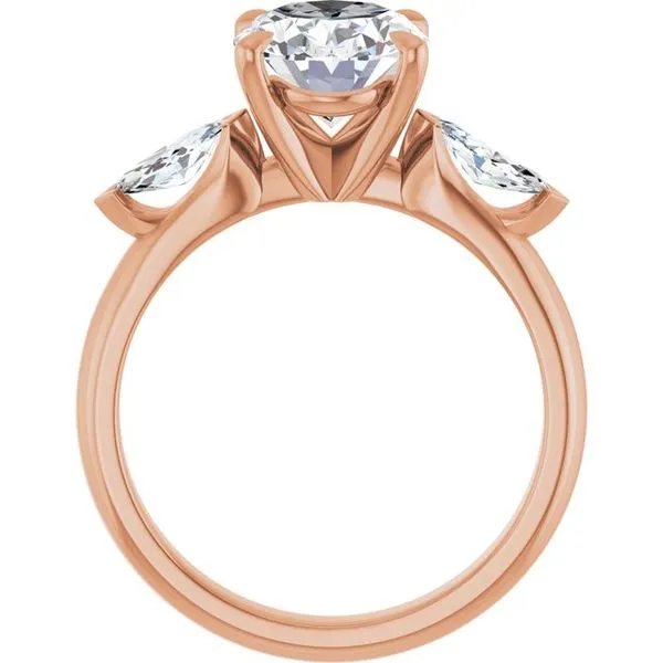 Claw-Prong Three-Stone Engagement Ring Image 2 Paul James Jewelers Angels Camp, CA