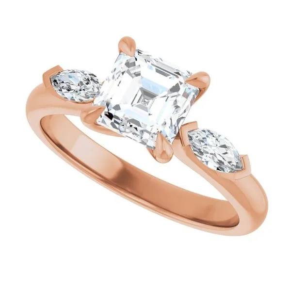 Claw-Prong Three-Stone Engagement Ring Image 5 Mark Jewellers La Crosse, WI