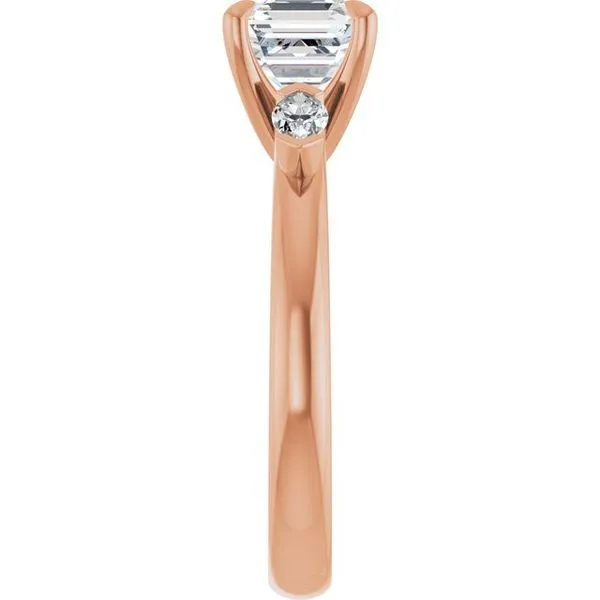 Claw-Prong Three-Stone Engagement Ring Image 4 Don's Jewelry & Design Washington, IA