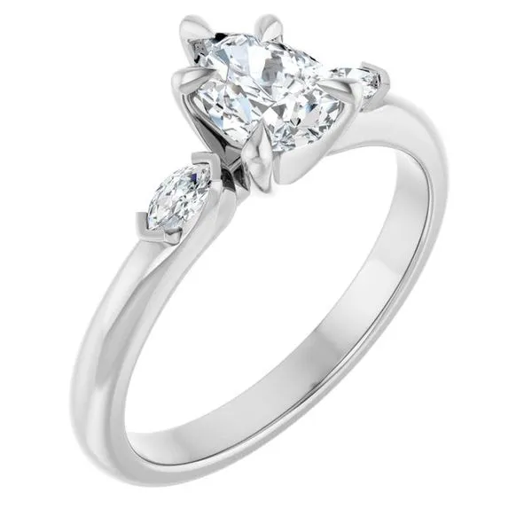 Claw-Prong Three-Stone Engagement Ring Virtus Collective Newport Beach , CA