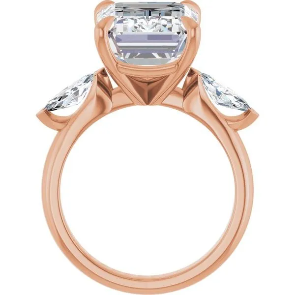 Claw-Prong Three-Stone Engagement Ring Image 2 Shipley's Fine Jewelry Hampstead, MD